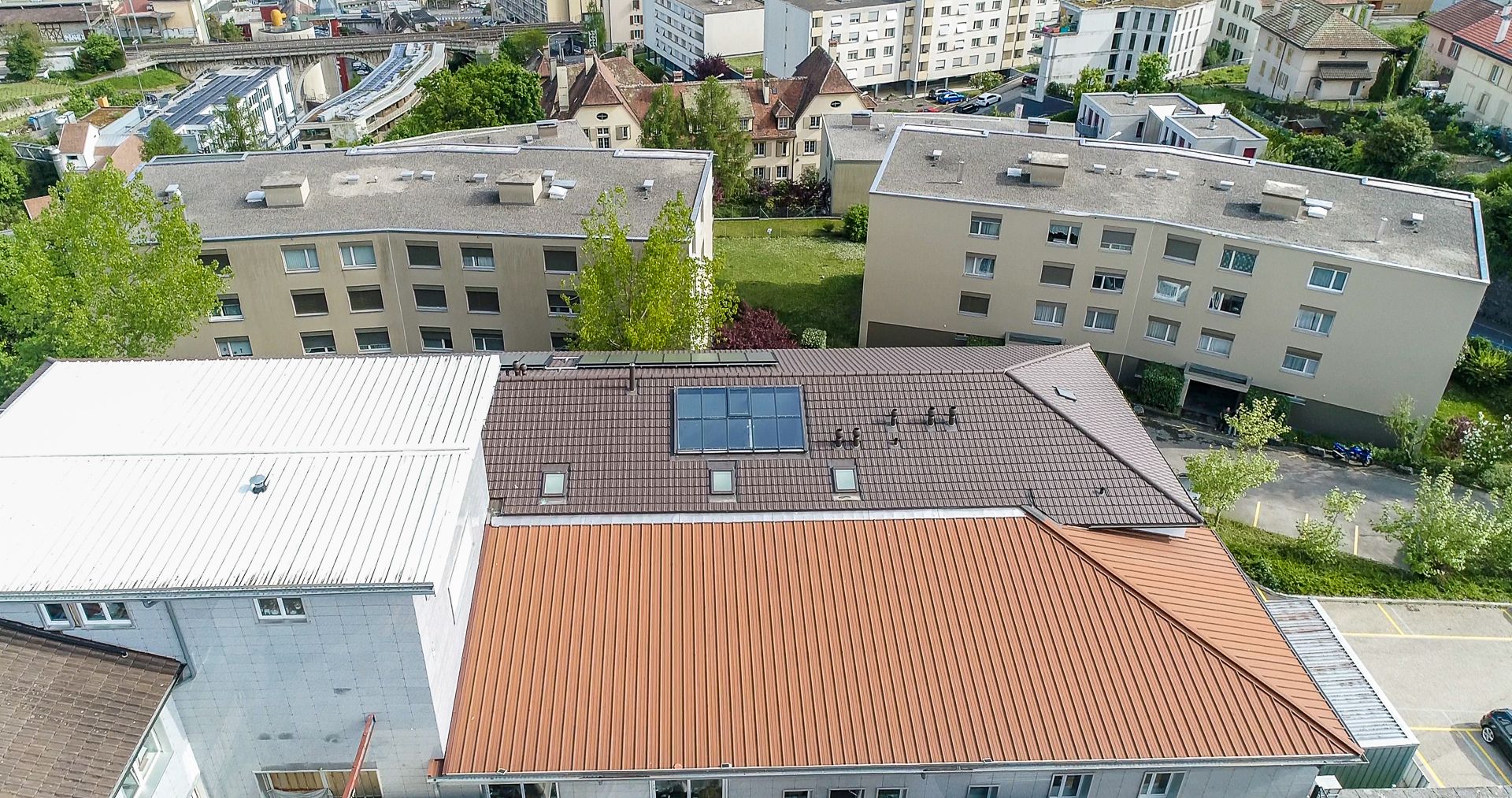 Réalisation d'une toiture à Neuchâtel